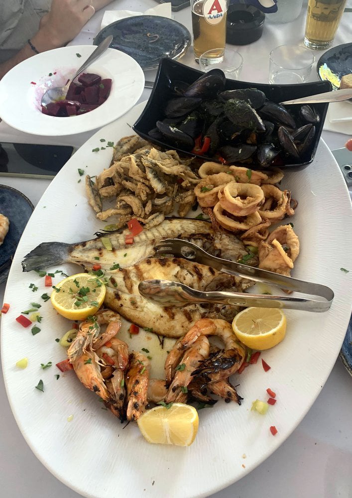 Greek local tavern food