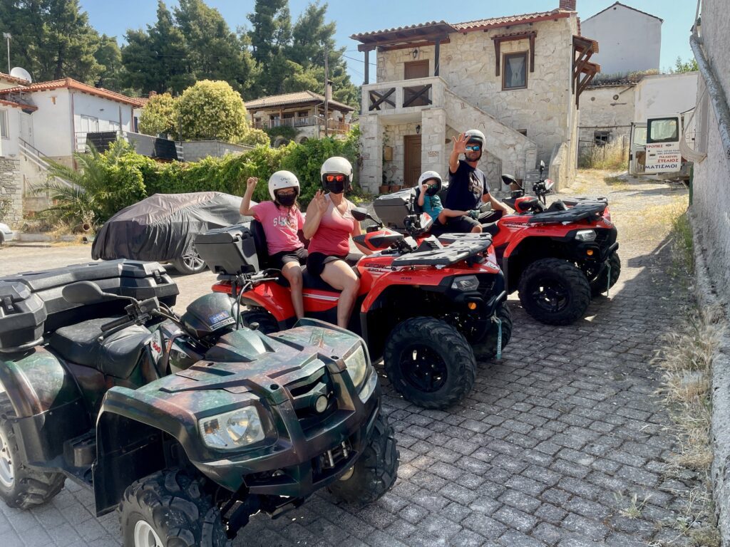 quad tour in Halkidiki near Pefkohori