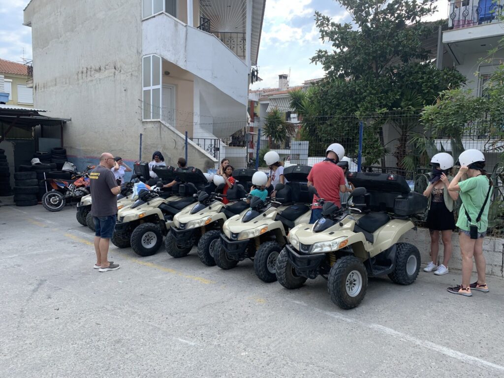 quad tour in Halkidiki near Pefkohori